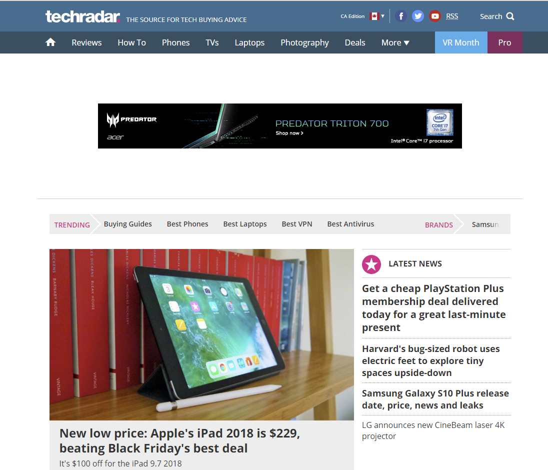 tech websites - techradar