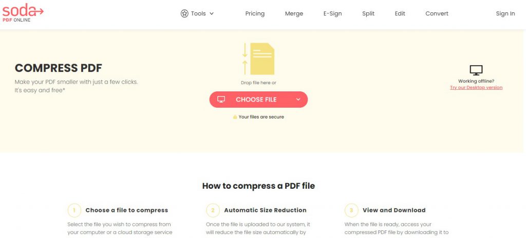 combine pdf files free soda pdf review