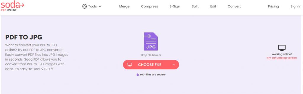 PDF to JPG - Online Tool - How To Flatten a PDF for FREE - Soda PDF