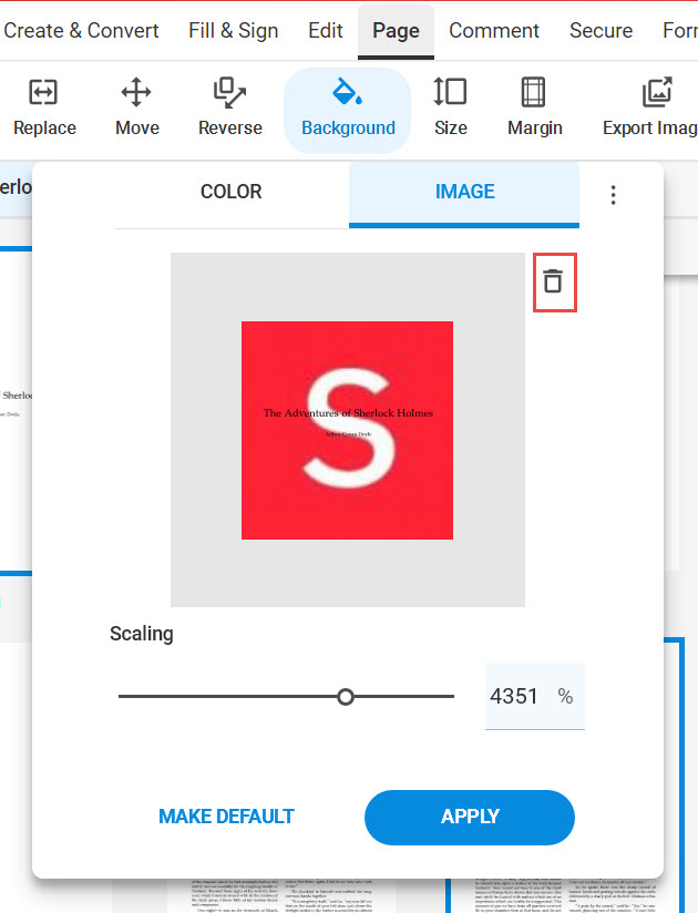 How to add background image to PDF - Soda PDF Desktop