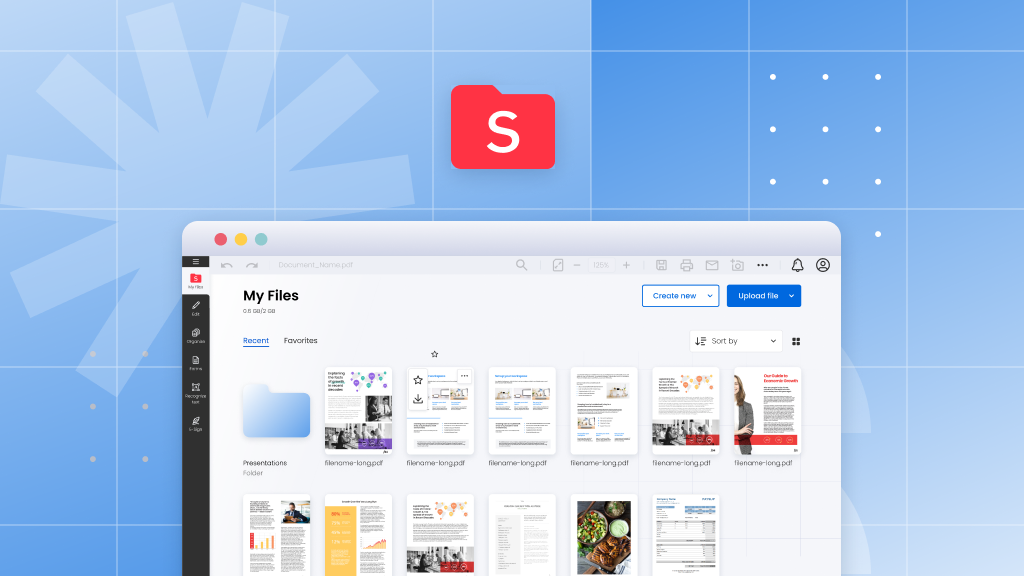 Introducing My Files: your personalized storage solution in Soda PDF Online 