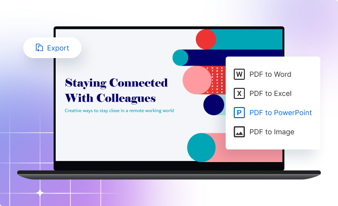 Convert PDF to Word, Excel, etc.