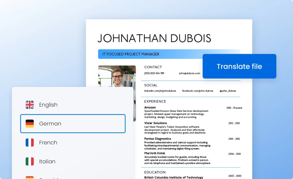 Translate PDF documents in seconds