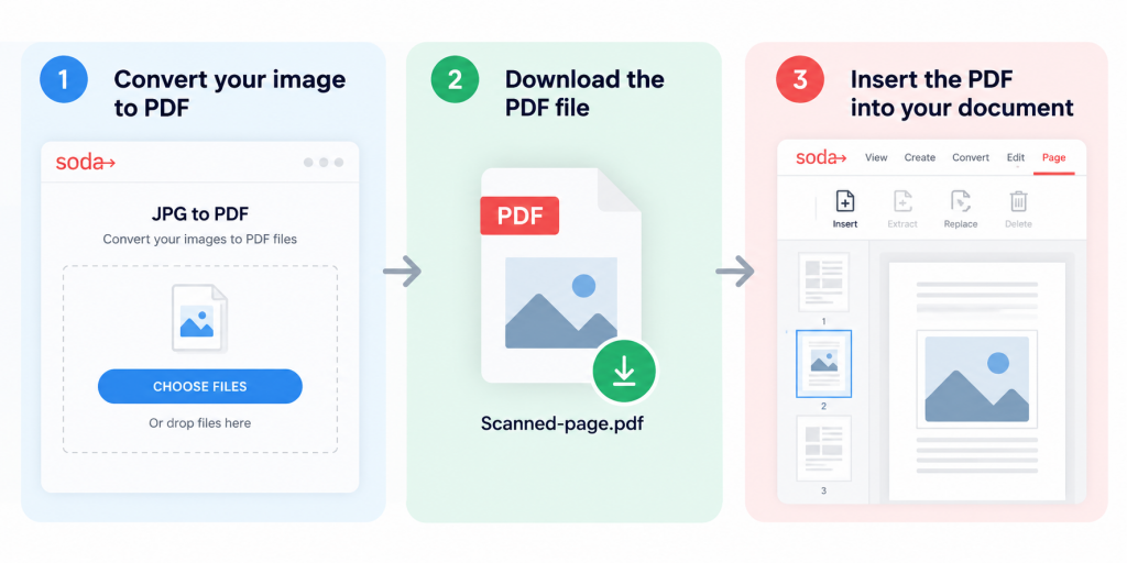 Complete Guide to Adding Pages to a PDF - Soda PDF